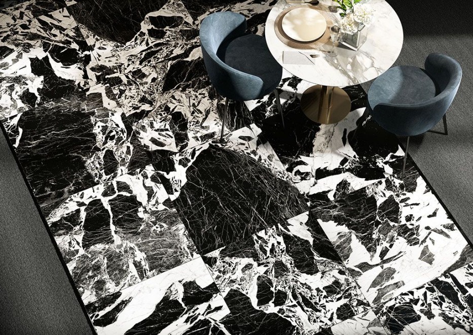 Ceramica-Fioranese_Prestige_Black-Antique-effect-74x74_gres-porcellanato-effetto-marmo