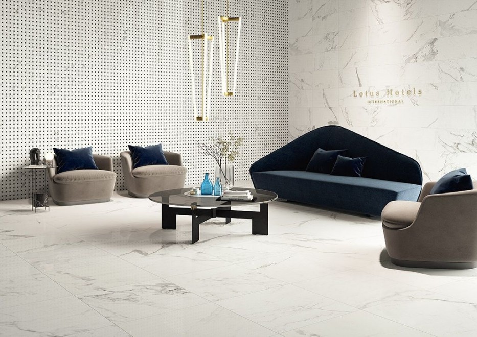 pavimenti-in-gres-porcellanato_Ceramica-Fioranese_Marmorea2_Breccia-White-60x60-30x60-Mosaico-Intreccio