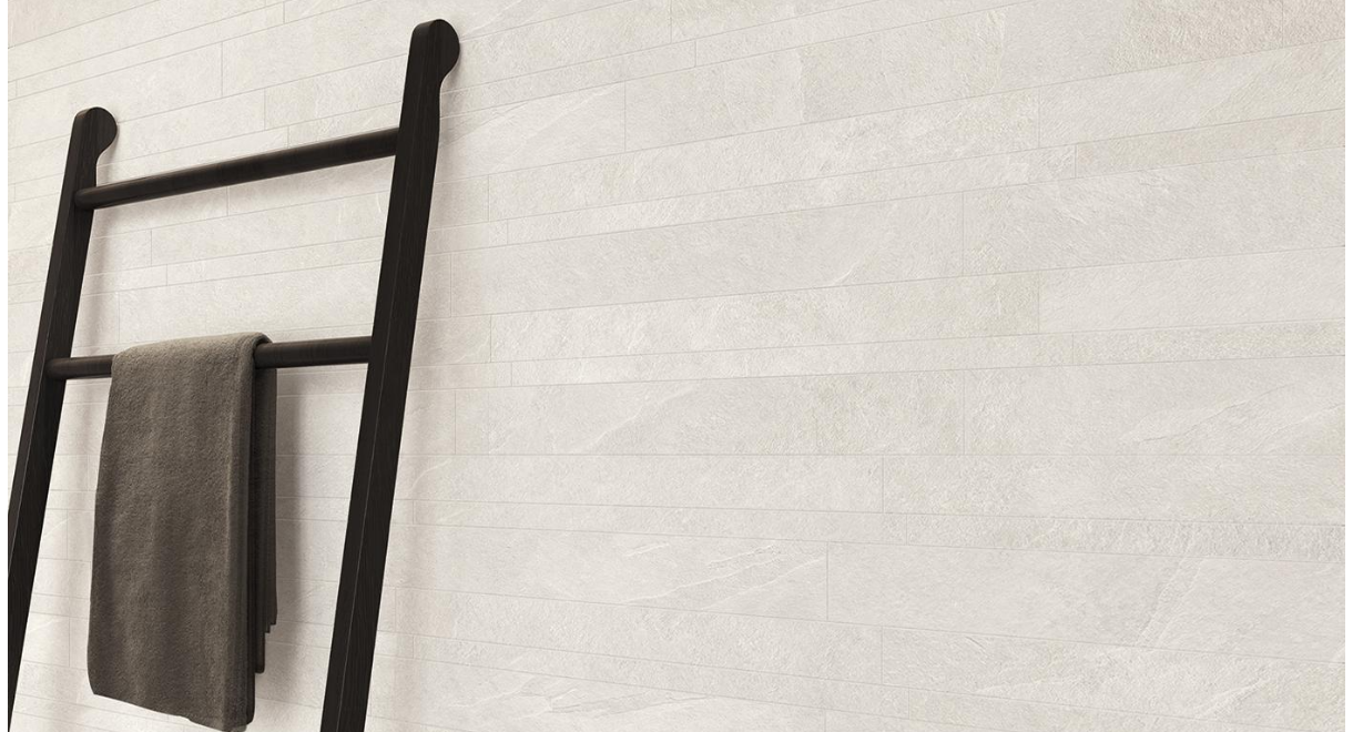 White Mosaico Listelli Sfalsati 30x60 ergon cornerstone